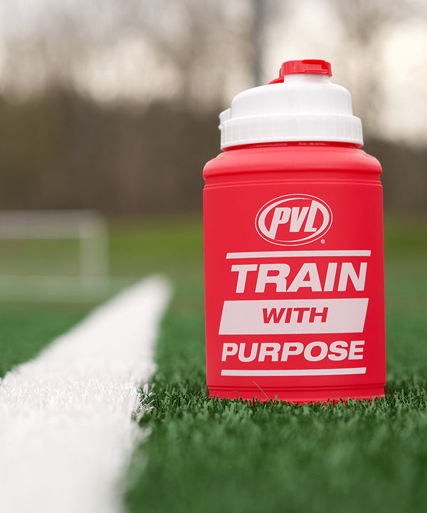 PVL® PURPOSE 1.89L Flip-N-Sip Gym Jug / Bottle (Red)