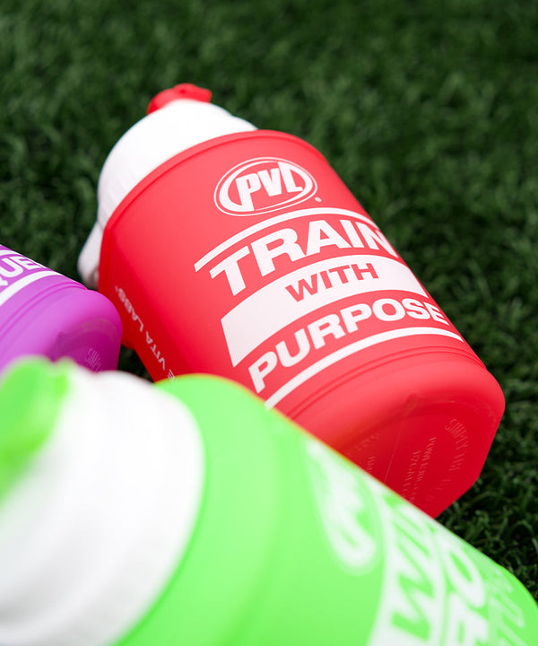 PVL® PURPOSE 1.89L Flip-N-Sip Gym Jug / Bottle (Red)