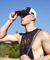 Load image into Gallery viewer, Patched Trucker Cap (White/Black)
