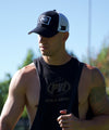Load image into Gallery viewer, Patched Trucker Cap (White/Black)
